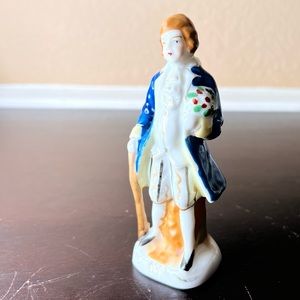 Vintage 1940's Rare / Scarce Made in Occupied Japan Man Gentleman Holding Bouque